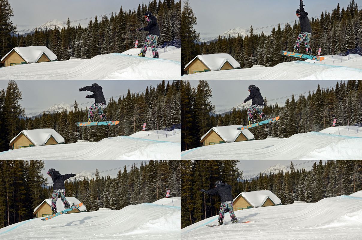 15 Peter Ryan Doing A Medium Snowboard Jump In The Lake Louise Ski Area Terrain Park